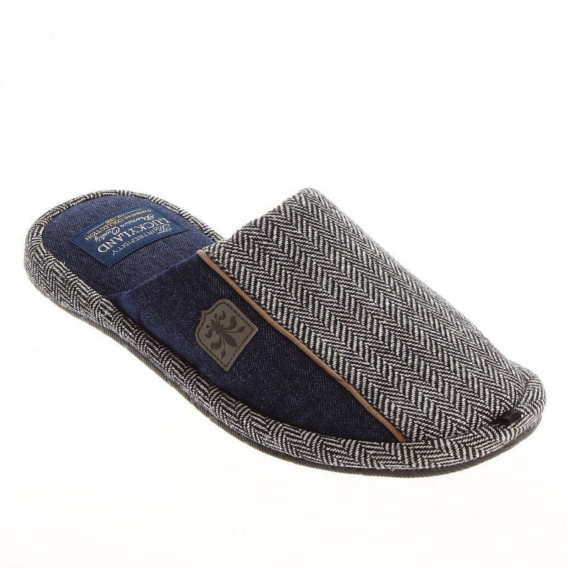 Обувь домашняя мужская (пантолеты) 2653 M-LMC-W (Серый)